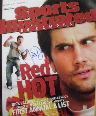 Matt Leinart Autographed USC Trojans SI Cover 16x20 Photo from October 13, 2005- Leinart Hologram-Powers Sports Memorabilia