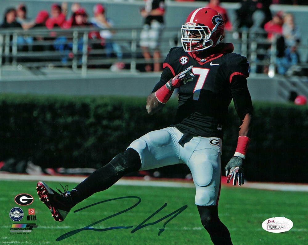 Lorenzo Carter Autographed Georgia Bulldogs 8x10 Photo – JSA Authenticated-Powers Sports Memorabilia