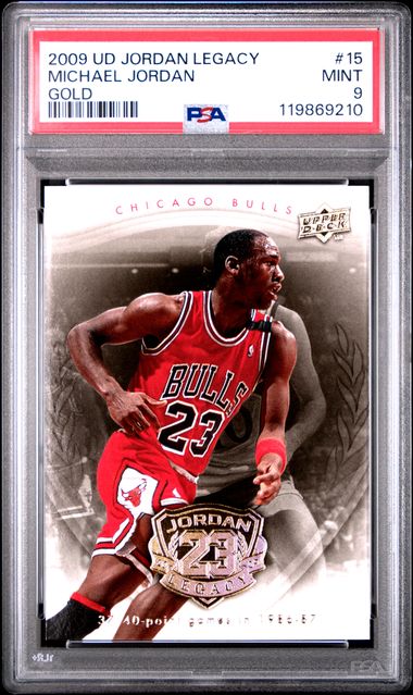 Michael Jordan 2009 Upper Deck Legacy Gold Card #15 PSA 9-Powers Sports Memorabilia