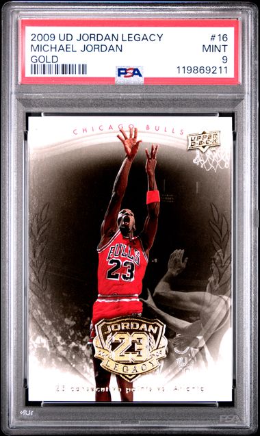 Michael Jordan 2009 Upper Deck Legacy Gold Card #16 PSA 9-Powers Sports Memorabilia