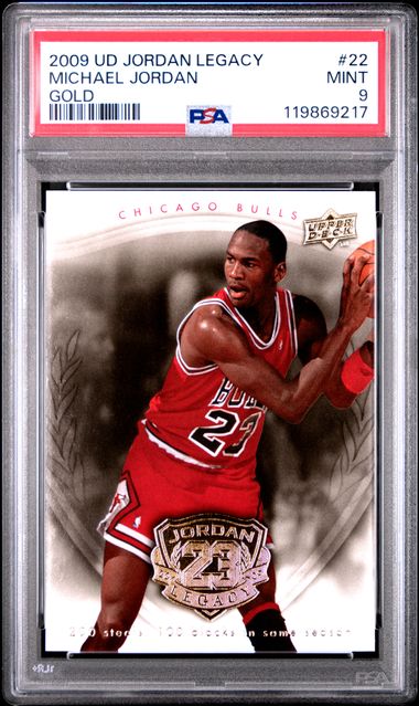 Michael Jordan 2009 Upper Deck Legacy Gold Card #22 PSA 9-Powers Sports Memorabilia