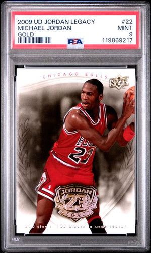 Michael Jordan 2009 Upper Deck Legacy Gold Card #22 PSA 9