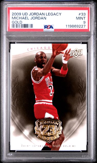 Michael Jordan 2009 Upper Deck Legacy Gold Card #33 PSA 9-Powers Sports Memorabilia