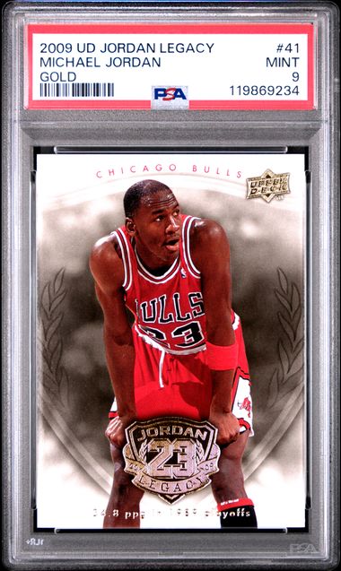 Michael Jordan 2009 Upper Deck Legacy Gold Card #41 PSA 9-Powers Sports Memorabilia