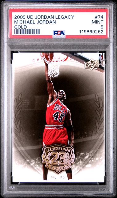 Michael Jordan 2009 Upper Deck Legacy Gold Card #74 PSA 9-Powers Sports Memorabilia