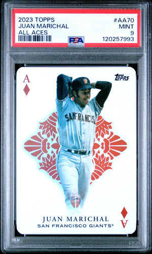 Juan Marichal 2023 Topps All Aces Baseball Card #AA70 Graded PSA 9 Cert # 120257993-Powers Sports Memorabilia
