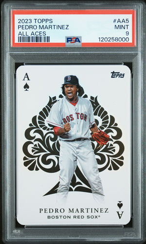 Pedro Martinez 2023 Topps All Aces Baseball Card #AA5 Graded PSA 9 Cert # 120258000