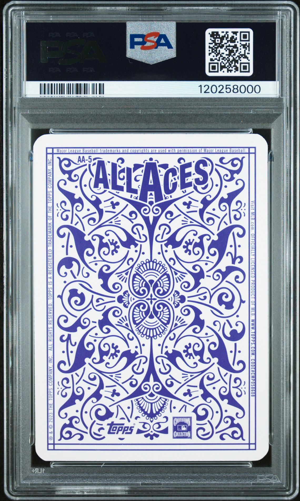 Pedro Martinez 2023 Topps All Aces Baseball Card #AA5 Graded PSA 9 Cert # 120258000-Powers Sports Memorabilia