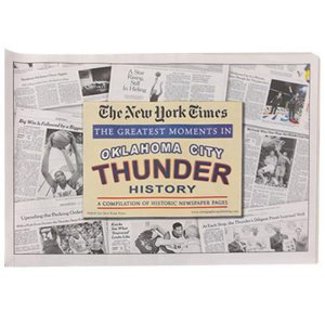 Oklahoma City Thunder Greatest Moments in History New York Times Historic Newspaper Compilation-Powers Sports Memorabilia