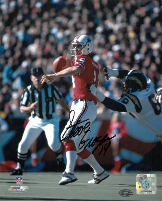 Steve Grogan Autographed New England Patriots NFL 8X10 Photo - Sports Images Hologram - CTBL_012147-Powers Sports Memorabilia