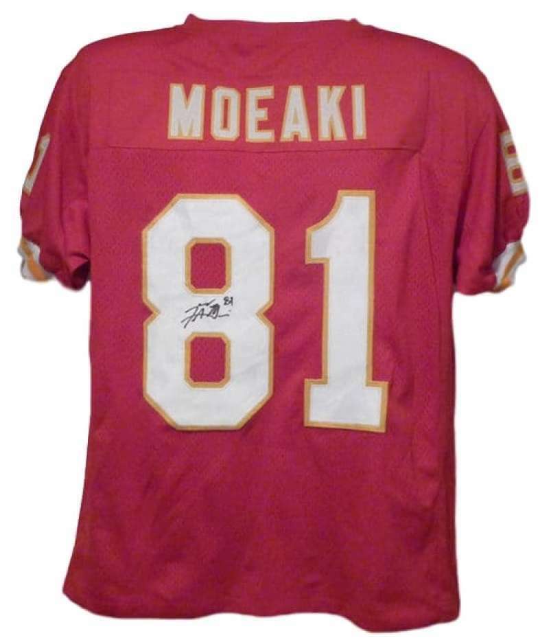 Tony Moeaki Red Size XL Jersey Signed Kansas City Chiefs-Powers Sports Memorabilia