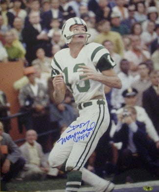 Don Maynard Autographed New York Jets 16X20 Photo HOF 87-Powers Sports Memorabilia