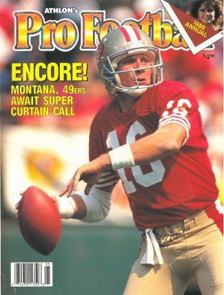 Joe Montana unsigned San Francisco 49ers 1989 NFL Pro Football Preview Magazine-Powers Sports Memorabilia