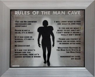 Rules Of The Man Cave 11 x 14 Custom Framing Steiner Sports-Powers Sports Memorabilia