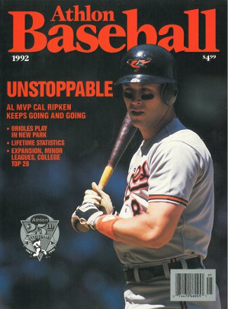 Cal Ripken, Jr unsigned Baltimore Orioles 1992 MLB Baseball Preview Magazine-Powers Sports Memorabilia