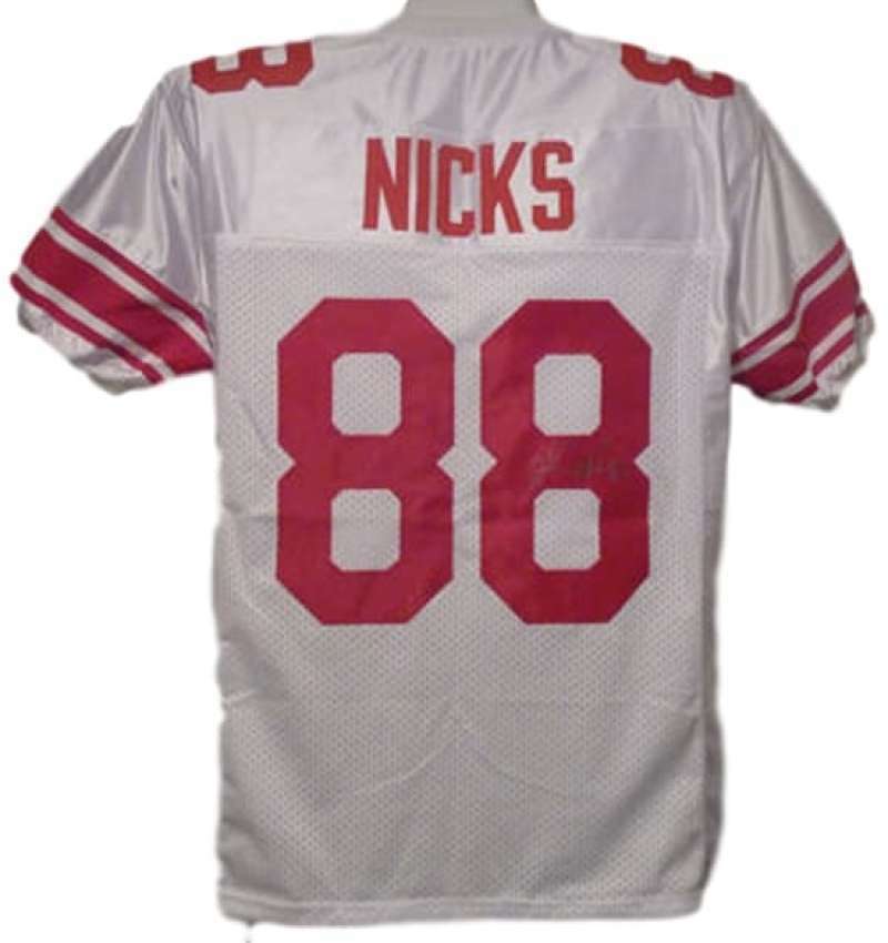 Hakeem Nicks Signed New York Giants White Jersey-Powers Sports Memorabilia