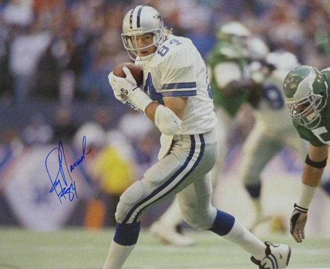 Jay Novacek Dallas Cowboys Signed 16x20 Photo - (Eagles)-Powers Sports Memorabilia