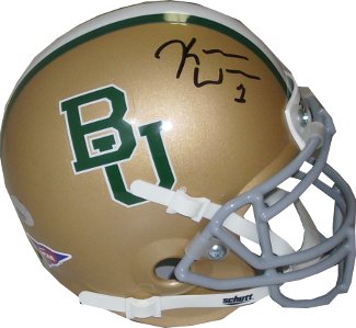 Kendall Wright Autographed Baylor Bears Authentic Schutt Mini Helmet- Wright Hologram-Powers Sports Memorabilia