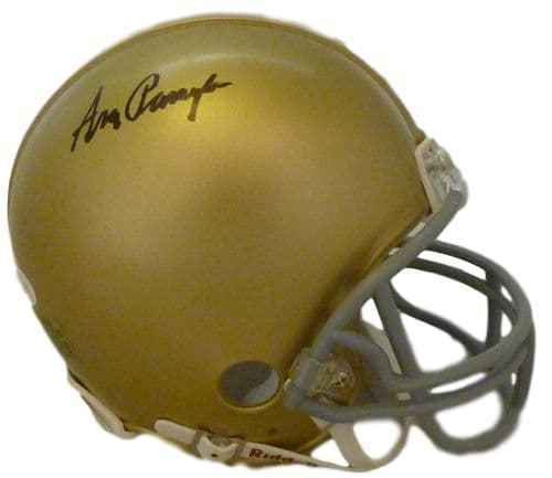 Ara Parseghian Notre Dame Fighting Irish Signed Mini Helmet JSA-Powers Sports Memorabilia