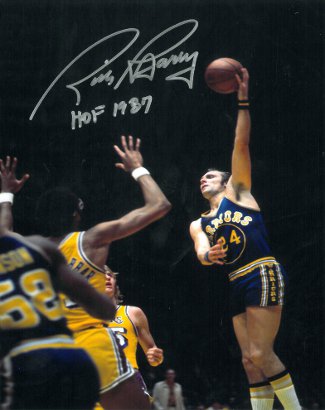 Rick Barry Autographed Golden State Warriors 16x20 Photo HOF 1987 (hookshot)-Powers Sports Memorabilia