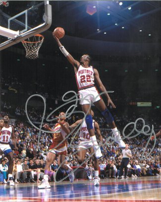 John Salley Autographed Detroit Pistons 8x10 Basketball Photo - COA-Powers Sports Memorabilia