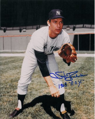 Stan Bahnsen Autographed New York Yankees 8x10 Photo 1968 ROY-Powers Sports Memorabilia