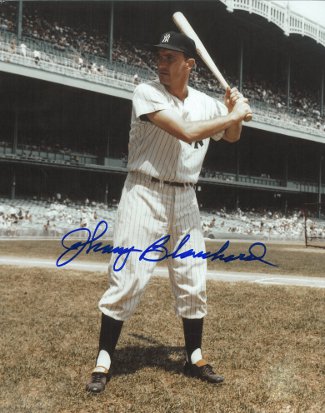 Johnny Blanchard Autographed New York Yankees 8x10 Photo (deceased)-Powers Sports Memorabilia