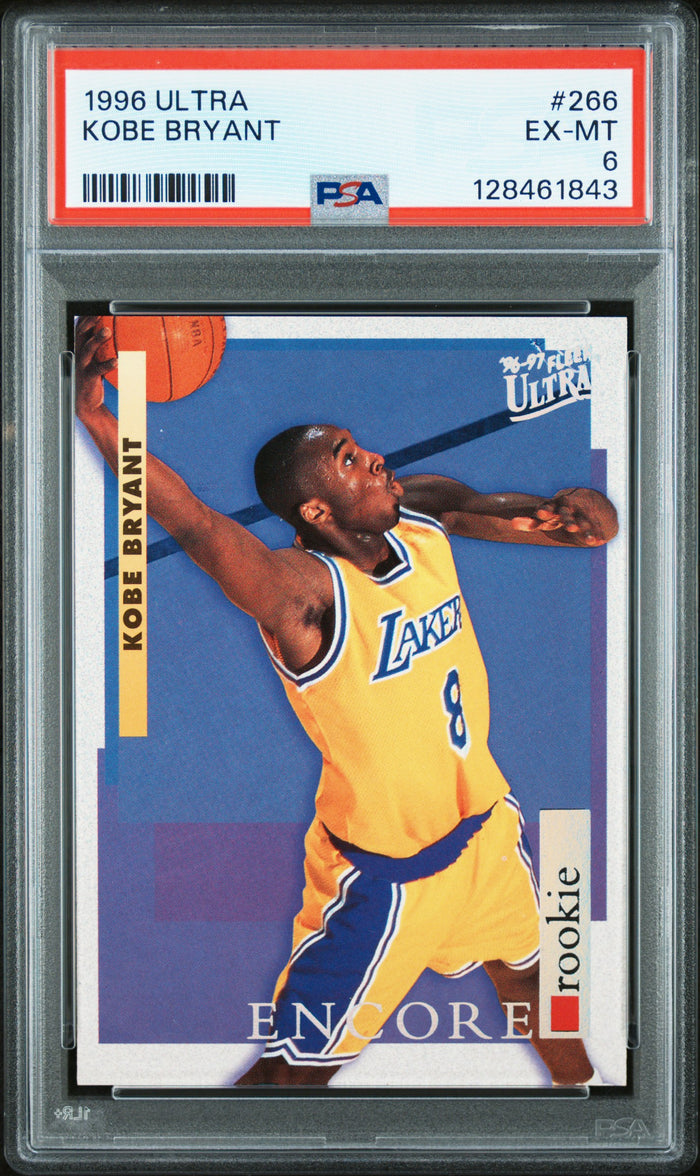 Kobe Bryant 1996 Fleer Ultra Lakers Rookie Card #266 PSA 6 