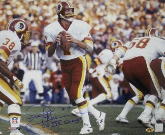 Joe Theismann Autographed Washington NFL Licensed 16x20 Photo w/ SBXVII Champs- COA-Powers Sports Memorabilia