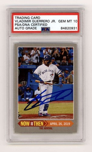 Vladimir Guerrero Jr. 2019 Topps Heritage Now & Then #NT-12 Signed PSA 10 Auto-Powers Sports Memorabilia