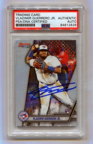 Vladimir Guerrero Jr 2019 Bowman's Best 26 Rookie RC Signed PSA/DNA Authenticated-Powers Sports Memorabilia