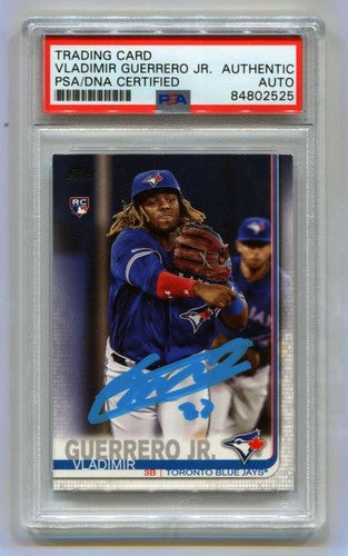 Vladimir Guerrero Jr 2019 Topps Update Series #1 RC Signed PSA Authentic Auto-Powers Sports Memorabilia