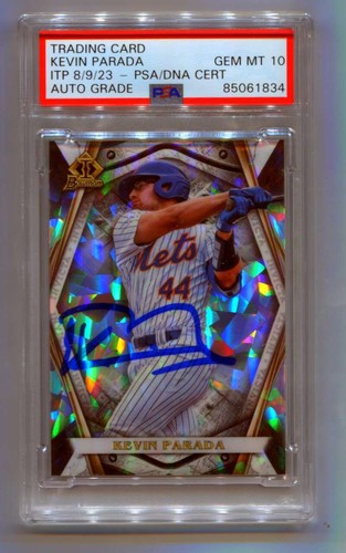 Kevin Parada 2022 Bowman Draft Invicta Atomic Refractor #/150 Signed PSA 10 Auto-Powers Sports Memorabilia