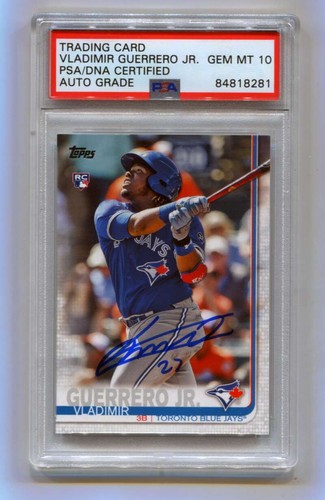 Vladimir Guerrero Jr 2019 Topps Series 2 No Number NNO SP RC Signed PSA 10 Auto-Powers Sports Memorabilia