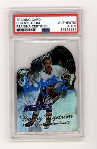 Bobby Nystrom 2003-04 Topps Stanley Cup Heroes SCH-BN Signed PSA/DNA Authenticated-Powers Sports Memorabilia