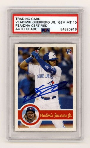 Vladimir Guerrero Jr. 2019 Topps 582 Montgomery Club #4 RC Signed PSA 10 Auto-Powers Sports Memorabilia