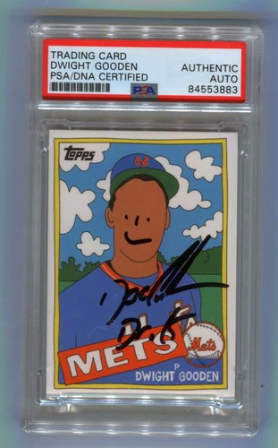 Dwight Doc Gooden Topps Project 2020 #119 "DR K" & Face Insc Signed Auto PSA DNA-Powers Sports Memorabilia