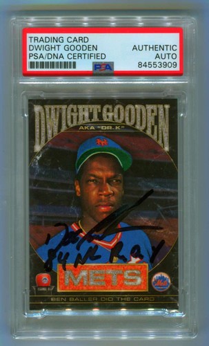 Dwight Doc Gooden Topps Project 2020 Baller #86 84 NL ROY Signed Auto PSA DNA-Powers Sports Memorabilia