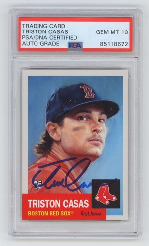 Triston Casas 2023 Topps Living Set #622 Rookie RC Signed PSA 10 Auto-Powers Sports Memorabilia