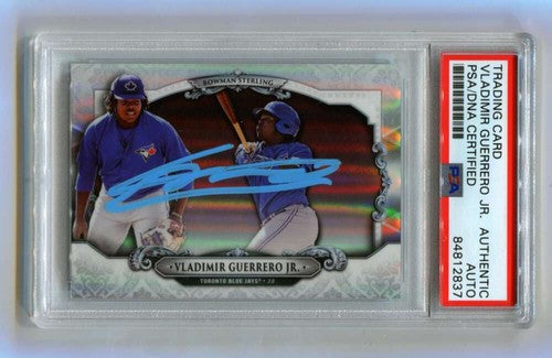 Vladimir Guerrero Jr 2018 Bowman Sterling Refractor RC Signed PSA/DNA Authenticated-Powers Sports Memorabilia