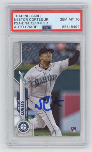 Nestor Cortes 2020 Topps Update Series #U-196 Rookie RC Signed PSA 10 Auto-Powers Sports Memorabilia