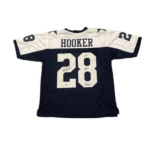 Malik Hooker Signed Custom Jersey w/ We Dem Boyz! Beckett Authenticated-Powers Sports Memorabilia