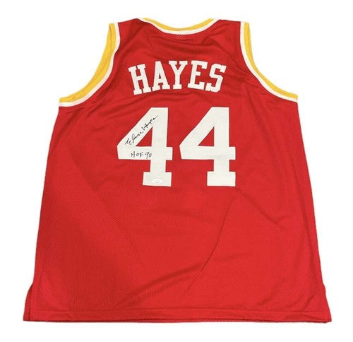 Elvin Hayes Signed Autographed Custom Rockets Jersey w/ HOF 90 JSA COA-Powers Sports Memorabilia