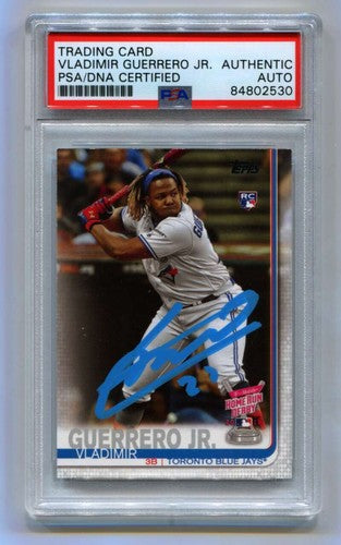 Vladimir Guerrero Jr 2019 Topps Update Series 272 RC Signed PSA/DNA Authenticated-Powers Sports Memorabilia