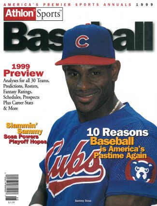Sammy Sosa unsigned Chicago Cubs 1999 MLB Baseball Preview Magazine-Powers Sports Memorabilia