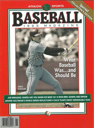 Mike Schmidt unsigned Philadelphia Phillies 1995 MLB Baseball Special Collector's Edition Magazine-Powers Sports Memorabilia