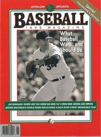Nolan Ryan unsigned Texas Rangers 1995 MLB Baseball Special Collector's Edition Magazine-Powers Sports Memorabilia