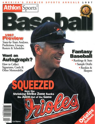 Cal Ripken, Jr. unsigned Baltimore Orioles 1997 MLB Baseball Preview Magazine-Powers Sports Memorabilia