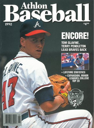 Tom Glavine unsigned Atlanta Braves 1992 MLB Baseball Preview Magazine-Powers Sports Memorabilia