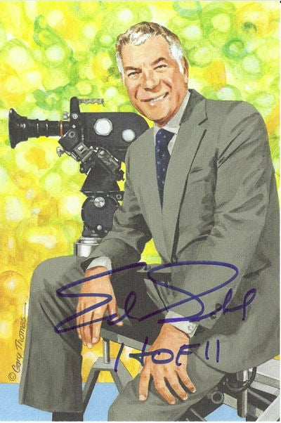 Ed Sabol Signed Goal Line Art Card GLAC Black HOF 11 – JSA Authenticated-Powers Sports Memorabilia